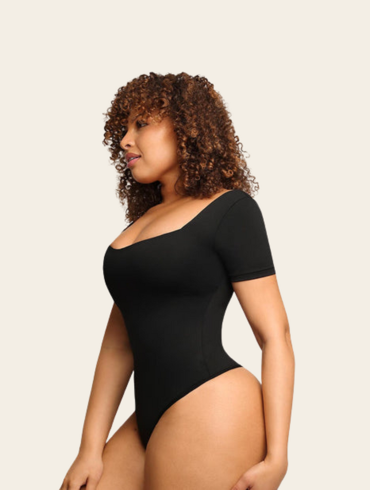 Adaliah™ | Nahtloser Tanga-Body mit quadratischem Ausschnitt