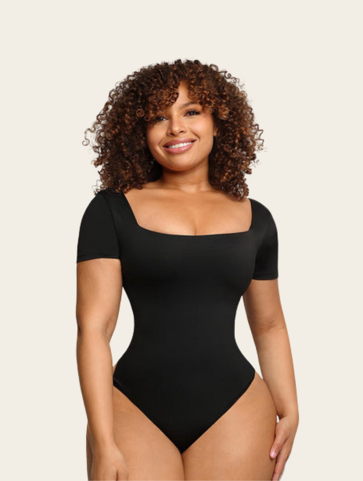 Adaliah™ | Nahtloser Tanga-Body mit quadratischem Ausschnitt