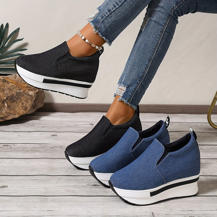 Gloria™ | Leichte Low-Top-Schuhe aus Denim-Stoff