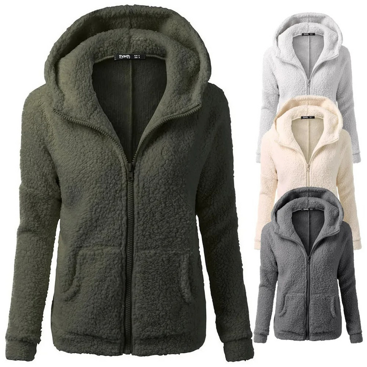 Bernadette - Teddy Fleece Vest Dames - Knuffelzacht - Met Capuchon en Zakken