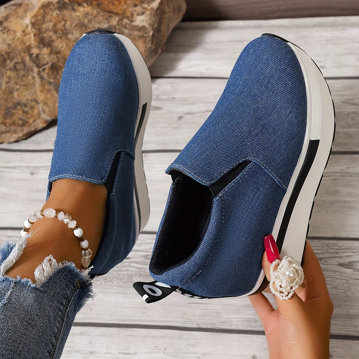 Gloria™ | Leichte Low-Top-Schuhe aus Denim-Stoff