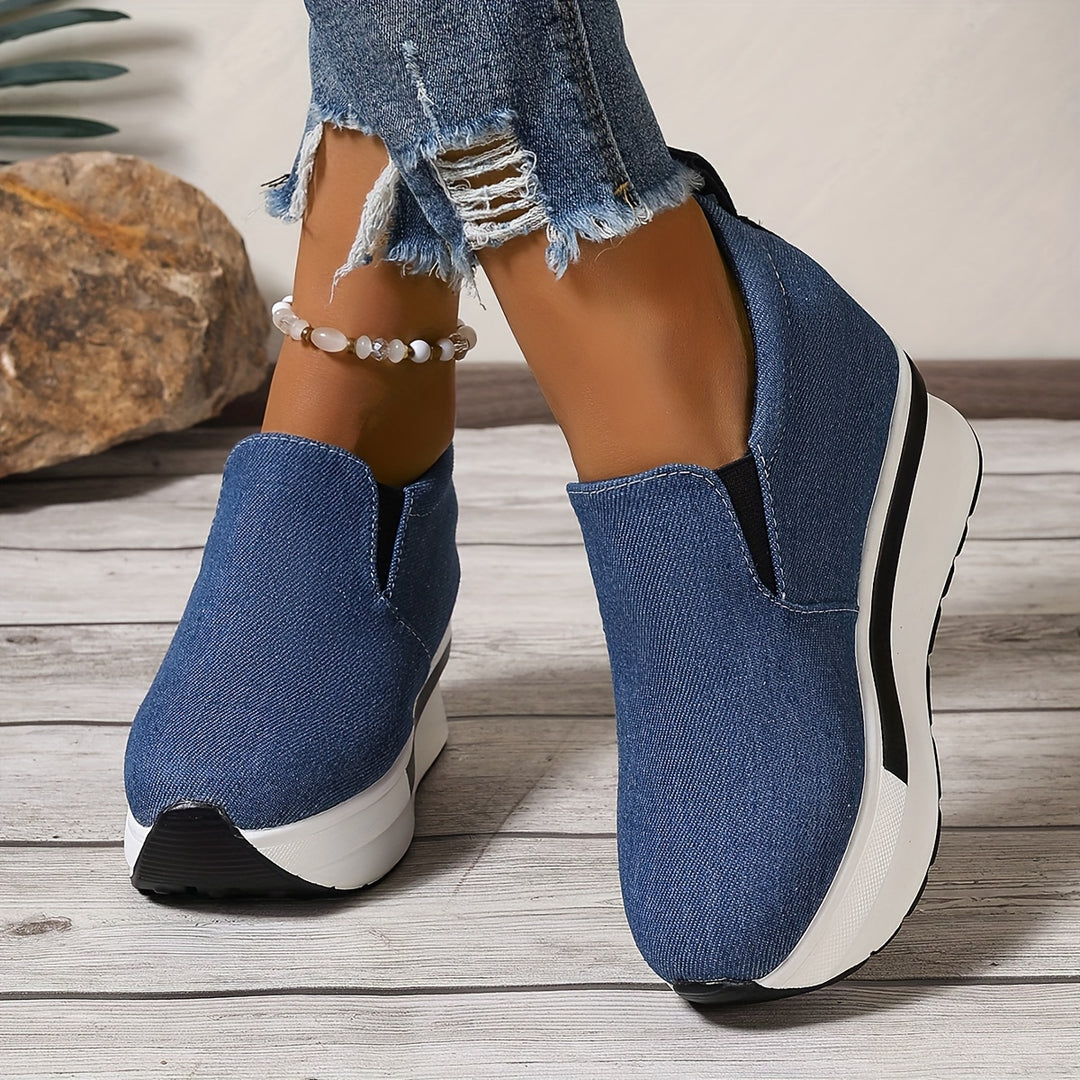 Gloria™ | Leichte Low-Top-Schuhe aus Denim-Stoff