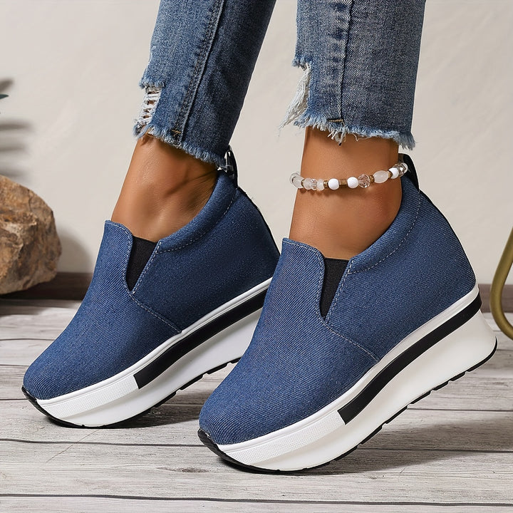 Gloria™ | Leichte Low-Top-Schuhe aus Denim-Stoff