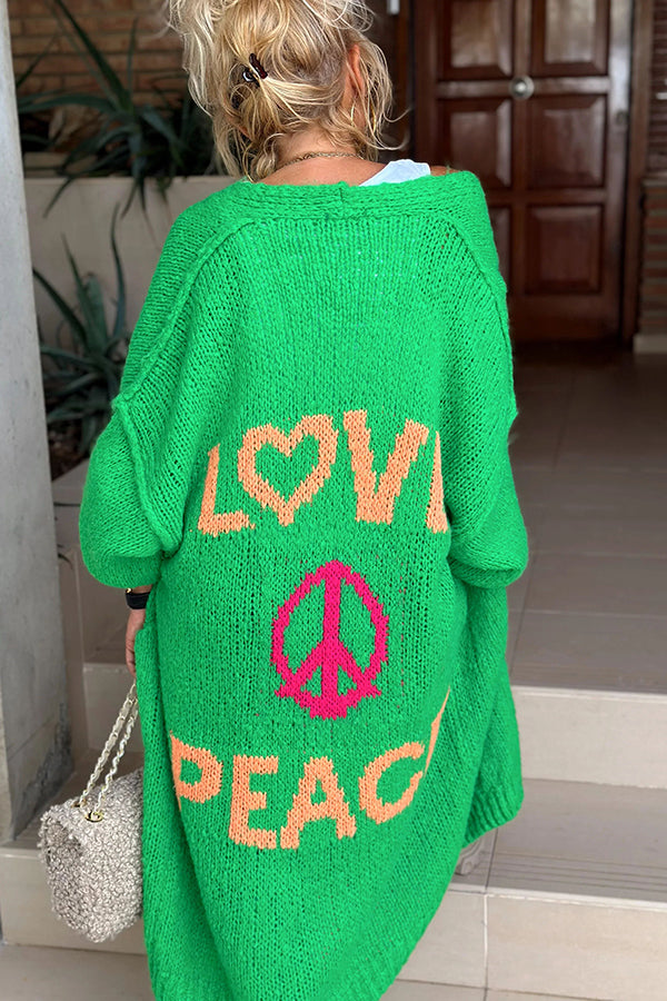 Hilda™ | Peace Stylische Strickjacke